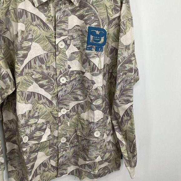 NWT Men's Disney Linen/Cotton Blend Spirit Jersey-medium palm‎ - Picture 3 of 13